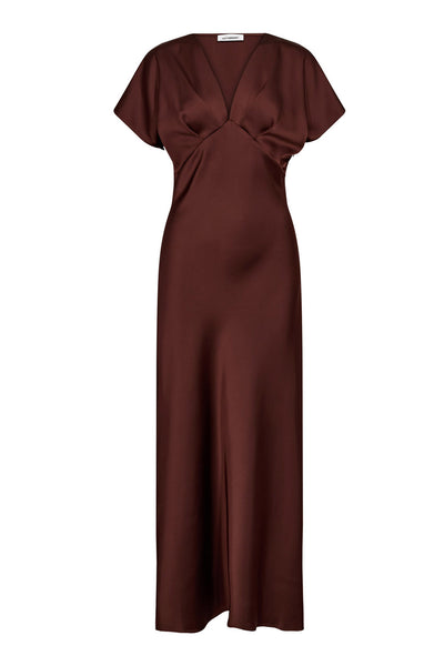 SafiraCC V-Dress 145-Mörkbrun - 36565 Thumbnail
