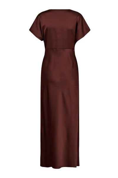 SafiraCC V-Dress 145-Mörkbrun - 36565 Thumbnail