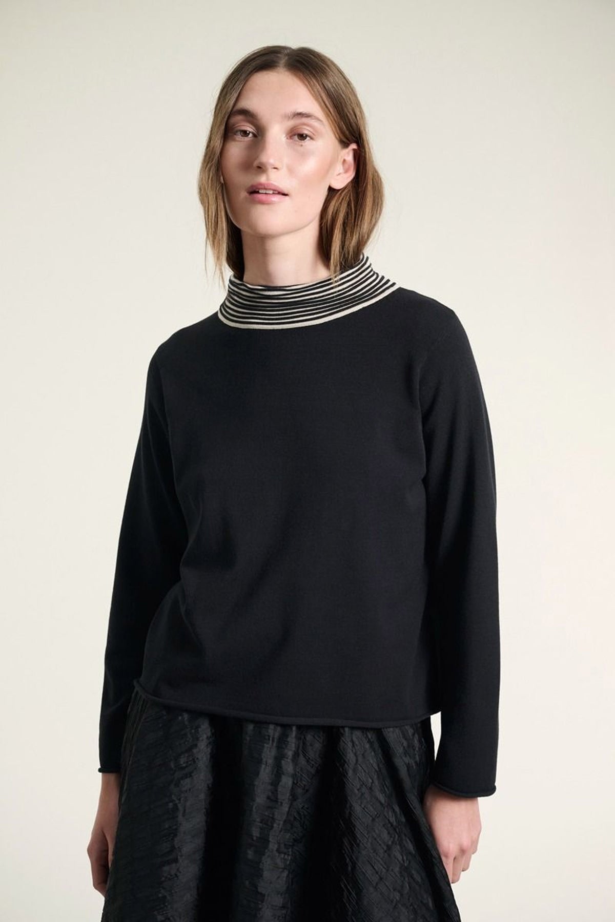 Saku blus BLACK/IVORY - 261-1073-5742