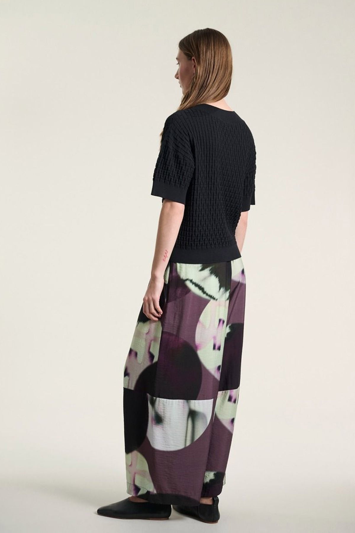Saku kortærmet bluse Black - 261-1073-5747