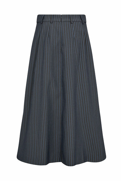 SalvieCC Anya Pleat Skirt 552-Denim blue - 44016 Thumbnail