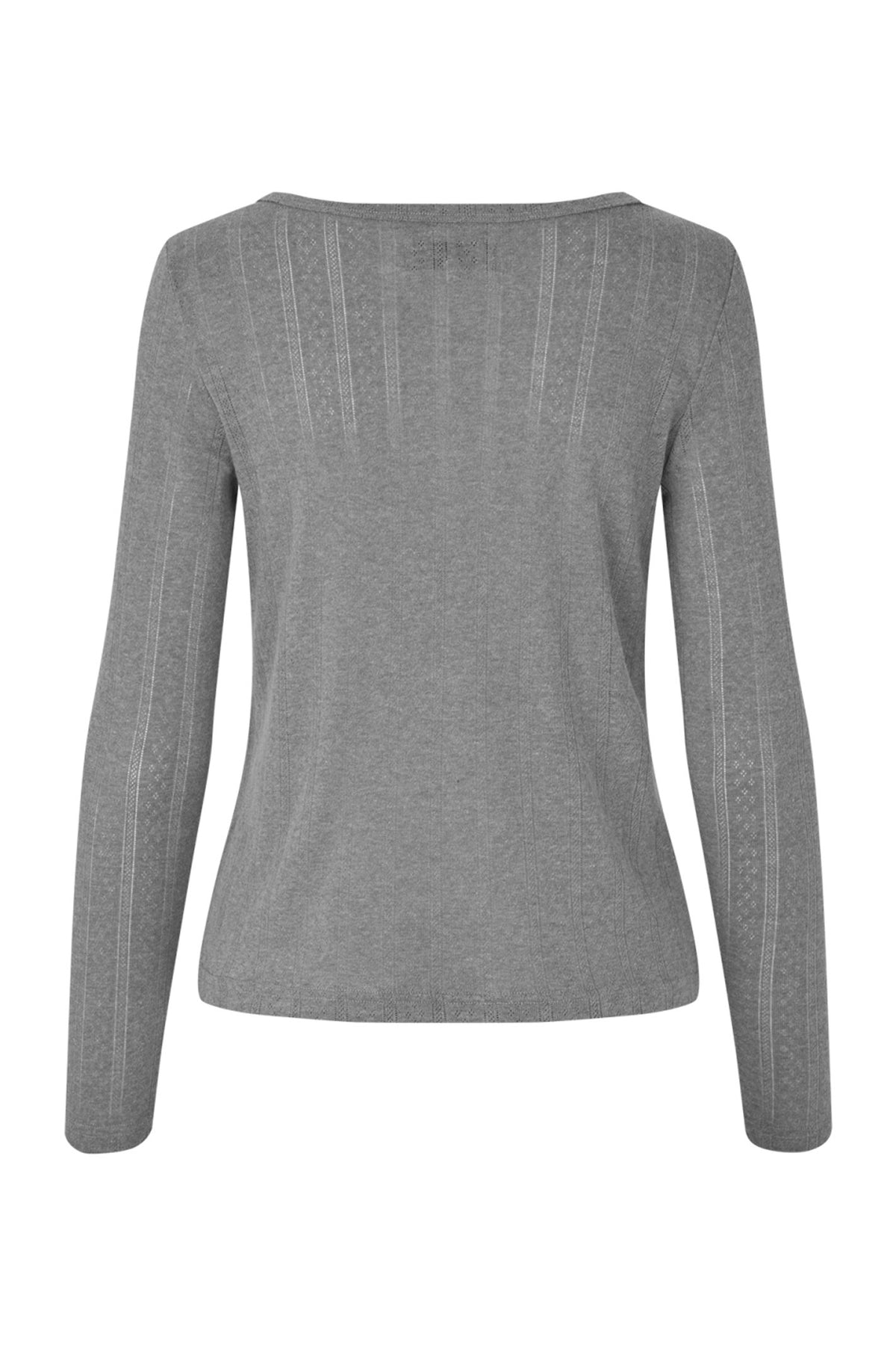 SamaraLL Blouse LS 15 Dark Grey Melange - 25429-1017