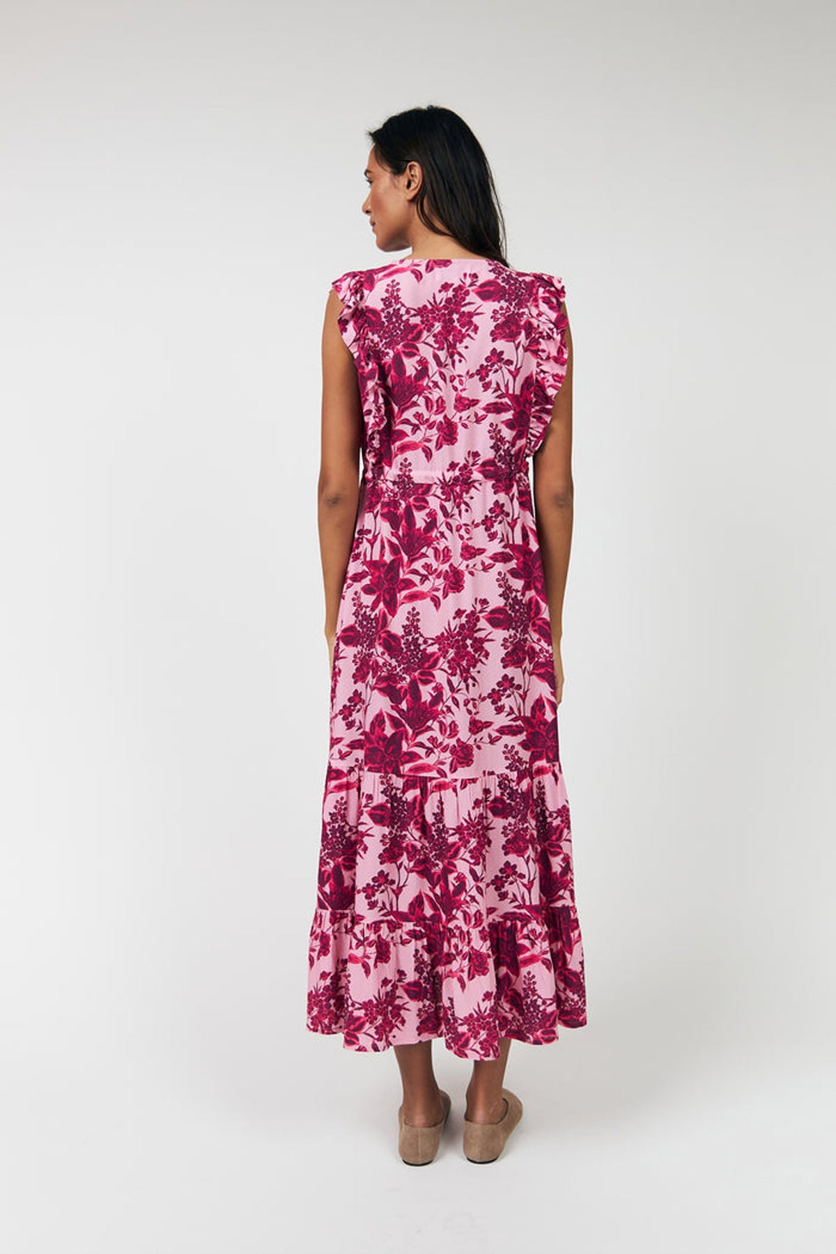 Samoll Midi-klänning Sl 51 Rosa - 26117-3047