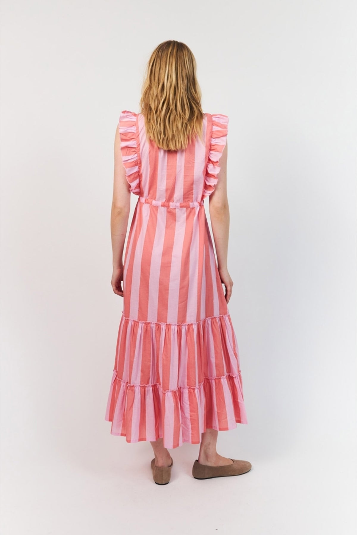 Samoll Midiklänning Sl LIGHT PINK - 26239-3005