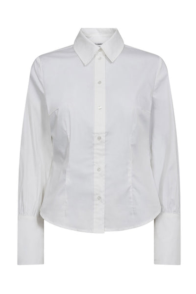 SannaCC Pearl Cuff Shirt 4000-White - 35759 Thumbnail