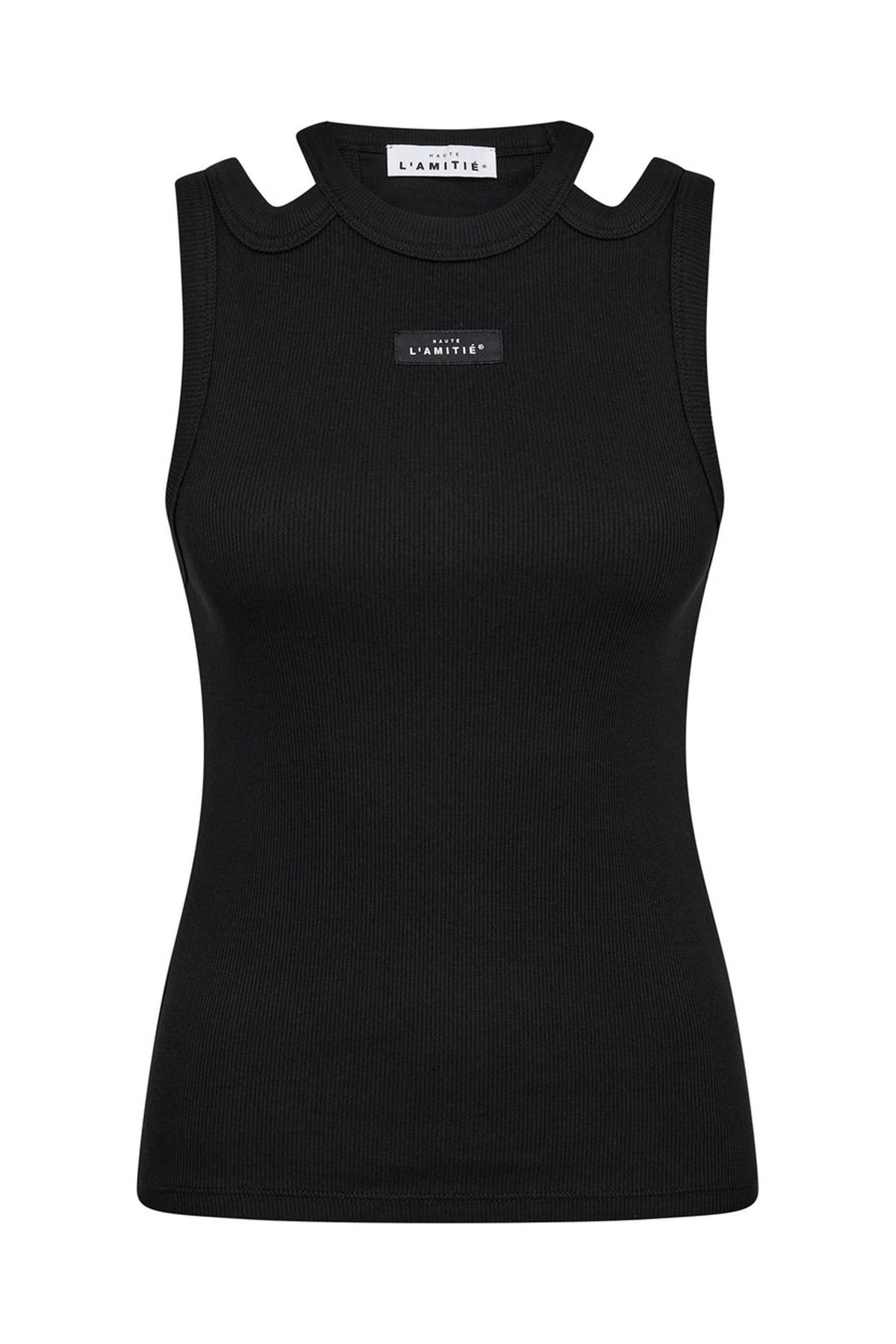Sema Open Shoulder Tank Top Svart - HL10657