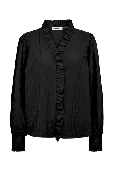 ShinaCC Frill LS Shirt 96-Black - 35932 Thumbnail