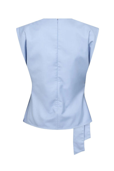SianaCC Pleat Top 23-Pale Blue - 45192 Thumbnail