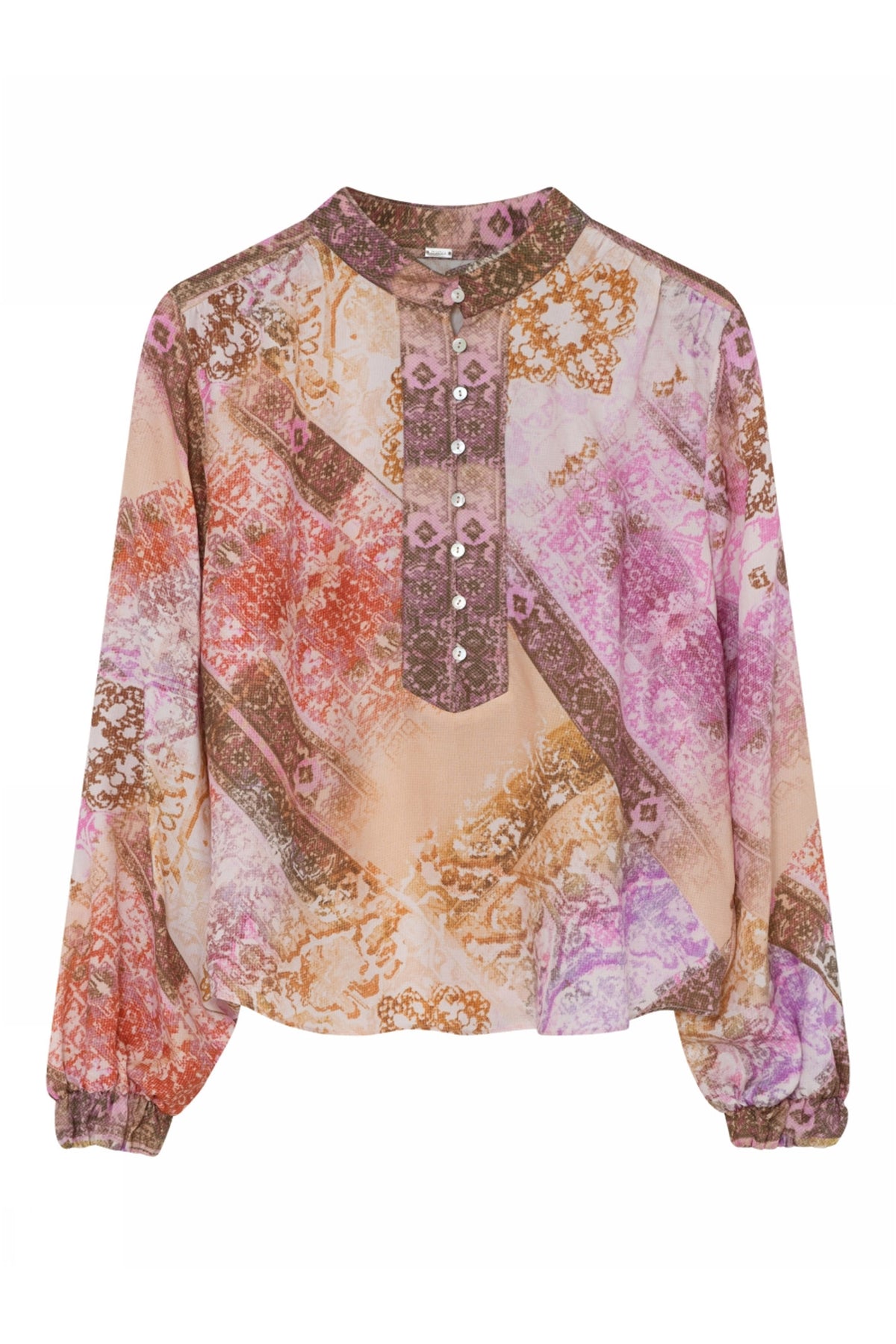 Sikka, blus 85606-CoralPrint - 60617/7358