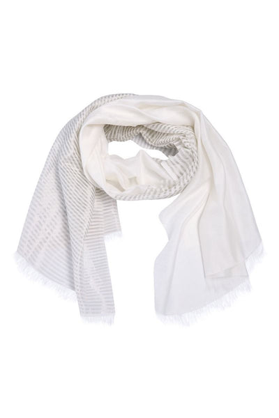 Silver stripe-halsduk LILY WHITE/SILVER STRIPE - 261-5124-5752 Thumbnail
