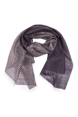Silver stripe halsduk RAISIN/SILVER STRIPE - 261-5124-5752