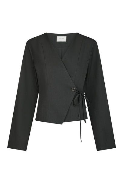 Simmi Eyelet Blouse Eyelet dif MÖRKGRÅ - 166960 Thumbnail