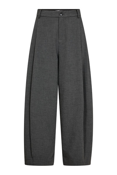 Priscillacc Pleat Barrel Pant Mid Grey - 500824 Thumbnail