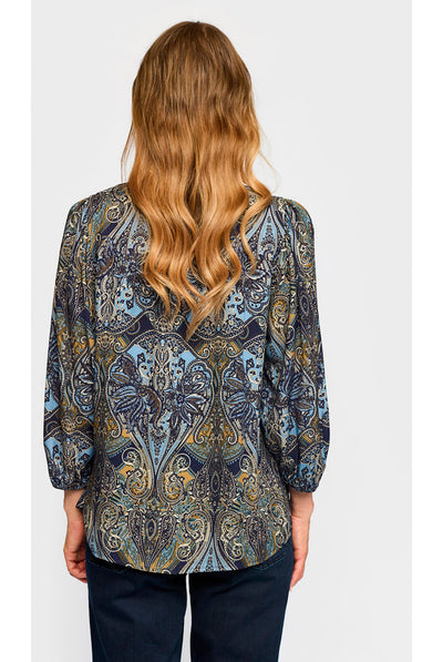 Laura 3036 BLUE PAISLEY - 10214411605 Thumbnail