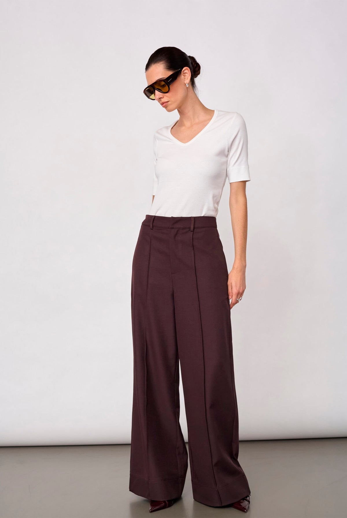 LunaCC Pleat Pant 20016-Bison - 500391