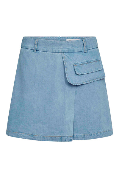 TillyCC Pocket Skirt 114-Fade Denim - 44036 Thumbnail