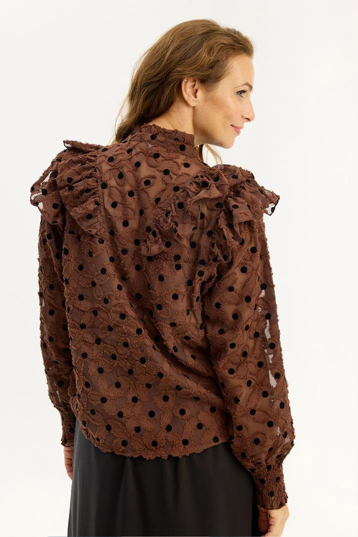 Stefana blus utan linne Brun - 16892