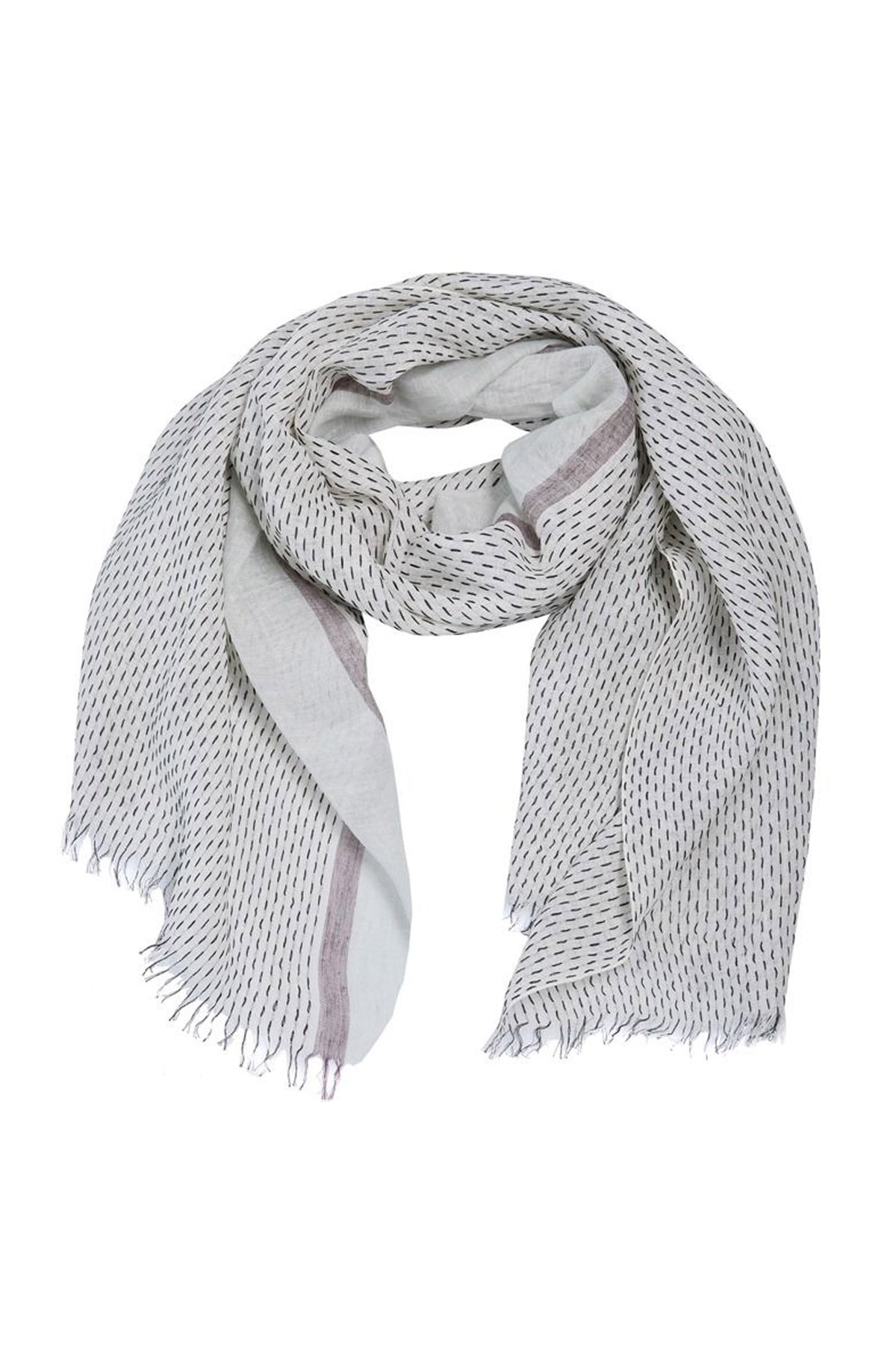 Stitch Scarf LILY WHITE STITCH - 261-5122-5750