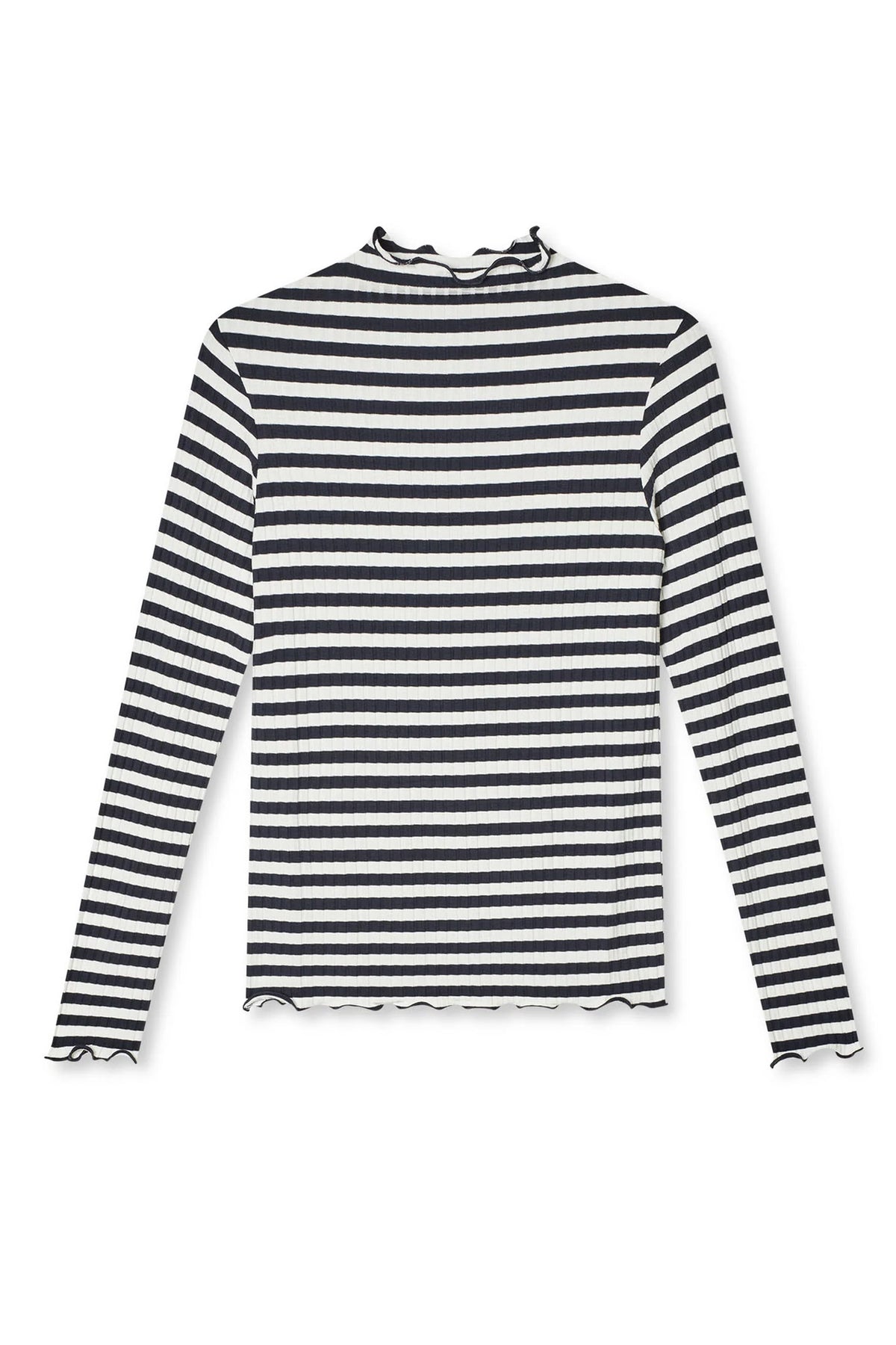 Stripe Trutte Tee LS vanilla ice - 205049