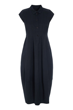 Sukosu klänning med krage Black - 263-2474-5776
