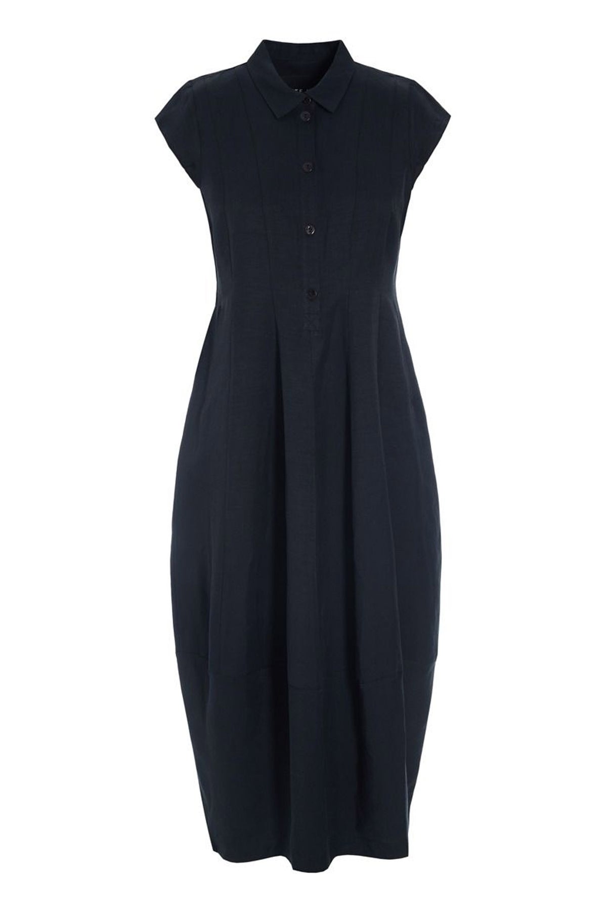 Sukosu klänning med krage Black - 263-2474-5776