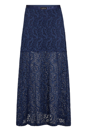 Summer Lace Tall Skirt Navy - HL10580