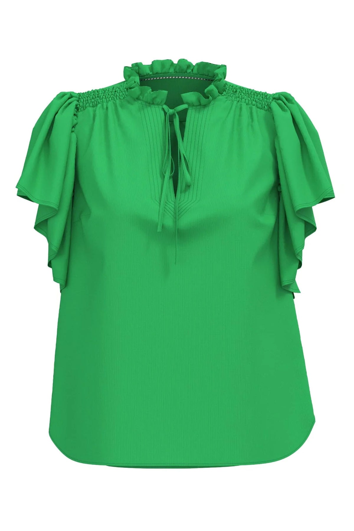 SunriseCC SS Frill Top 34-Grön - 35704