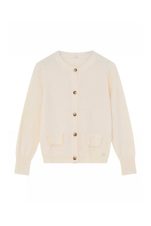 Magda, stickad kofta 1193-Pale Sand - 62419/3757