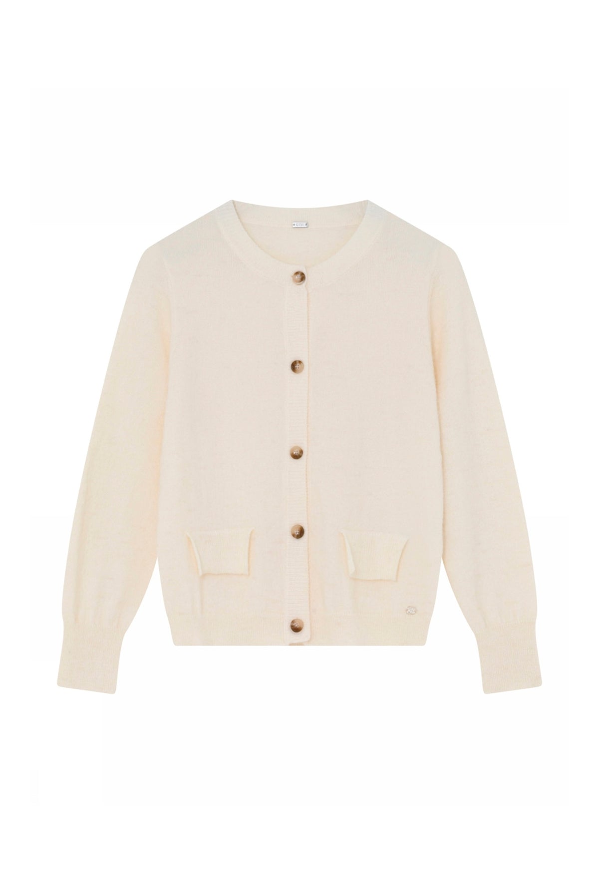 Magda, stickad kofta 1193-Pale Sand - 62419/3757
