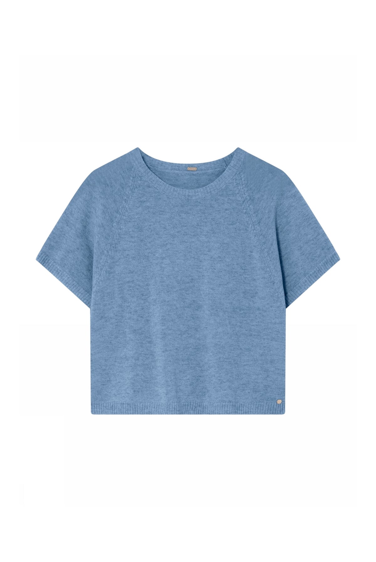 Celma, stickad cape 94024-Dusty Blue - 62432/3701
