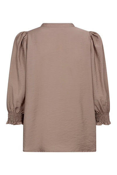 CallumCC Lace Puff V-Shirt 2006-Taupe - 45173 Thumbnail