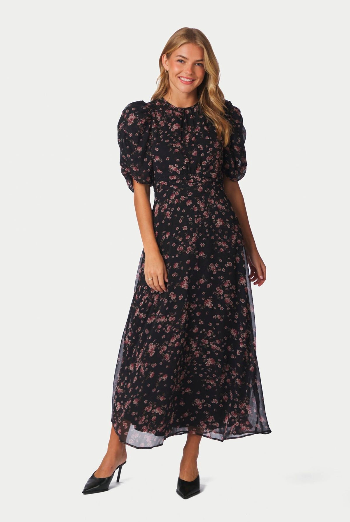 Kikka Mini Flower Dress Svart - 170468