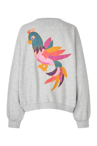 SydneyLL Cockatoo Sweatshirt L 13 Ljusgråmelerad - 25428-1016 Thumbnail