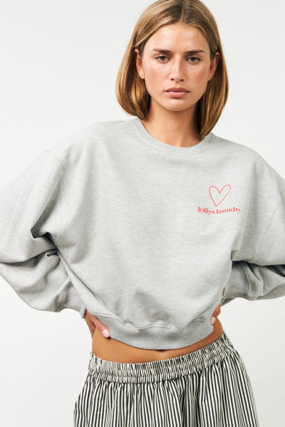 SydneyLL Sweatshirt LS 11 11 Grey Melange - 90069-1083 Thumbnail