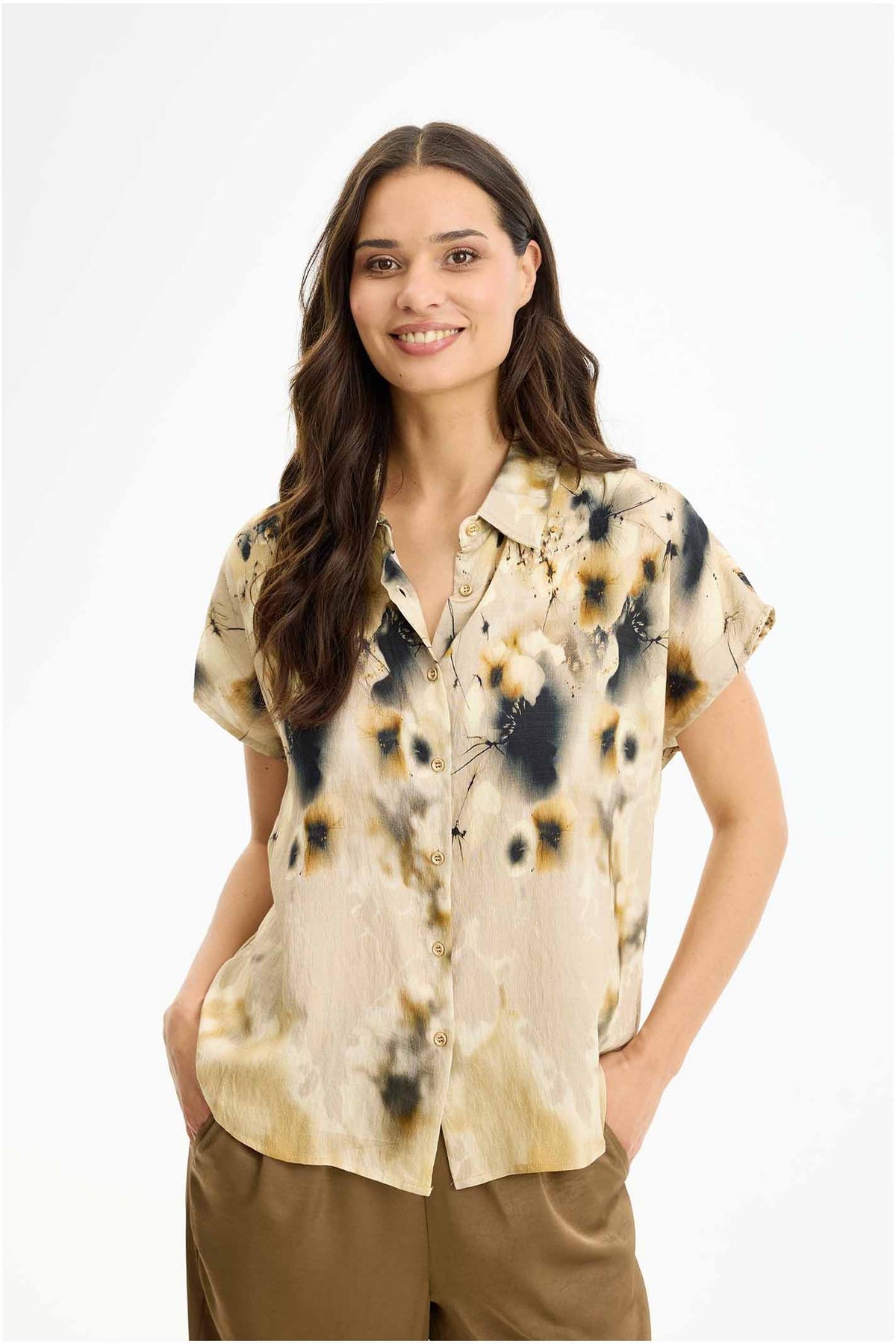 Synne shirt SAND - 17221