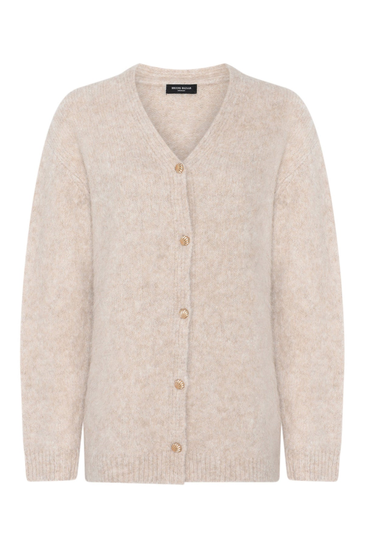 SyringabrushedBBVerna stickad kofta Beige - BBW4607