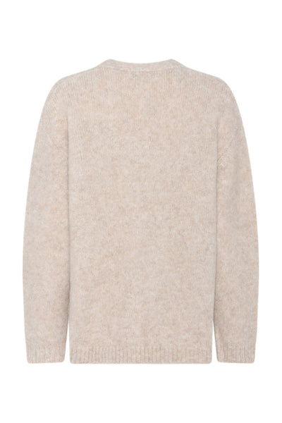 SyringabrushedBBVerna stickad kofta Beige - BBW4607 Thumbnail