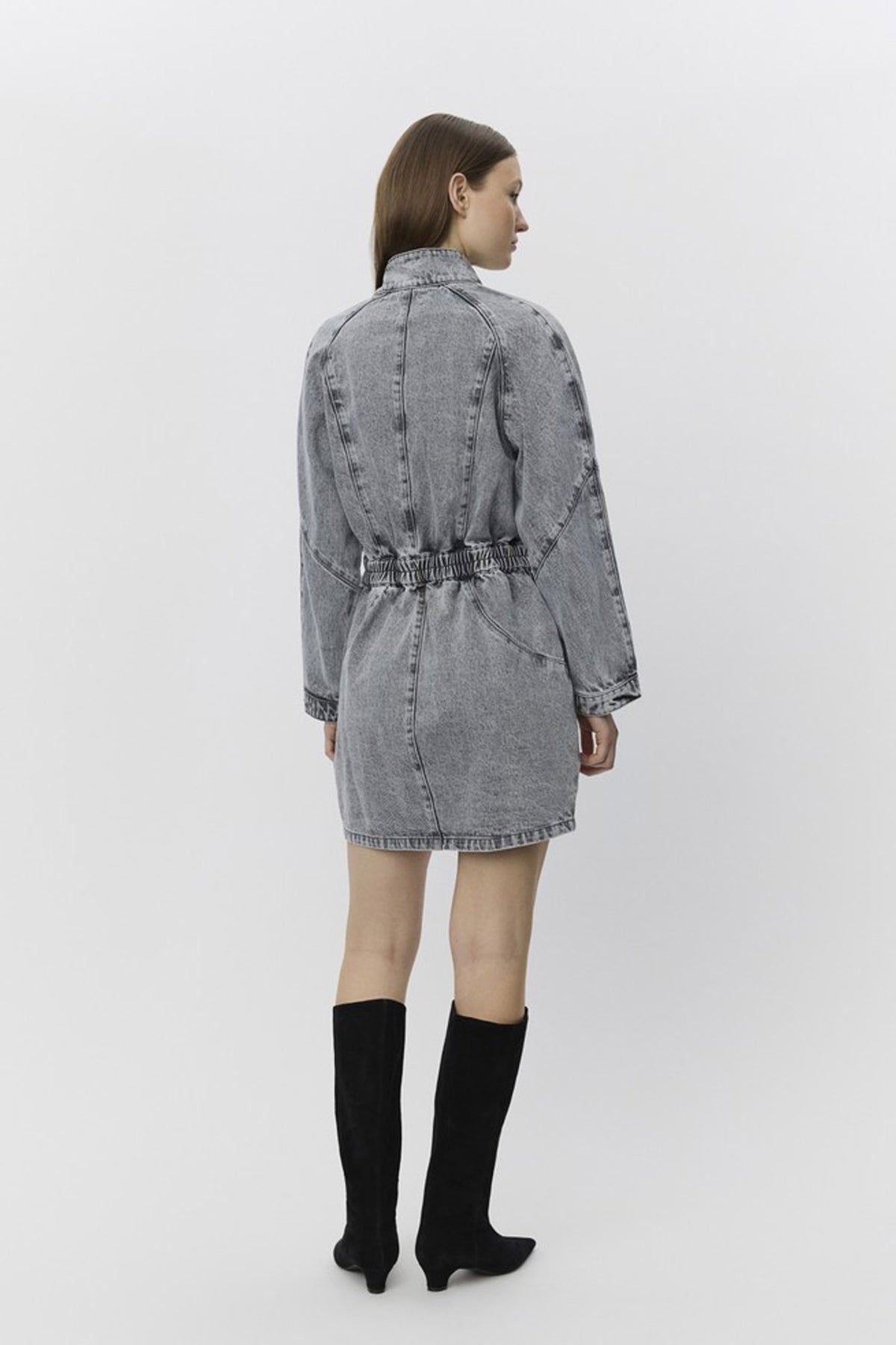 THILISW DRESS 8052 Stengrå - S253112