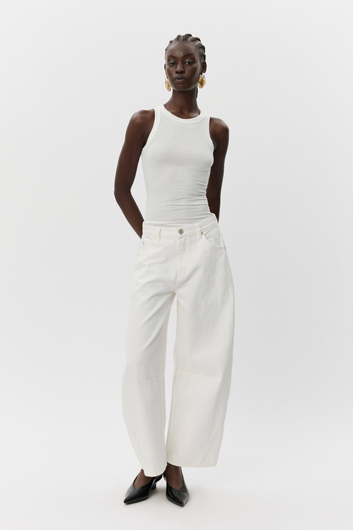 TOMARSW TROUSERS 0108 Off White - SNOS709