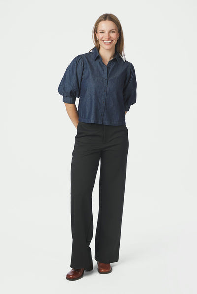 Etta Denim Shirt Blue - 170462 Thumbnail