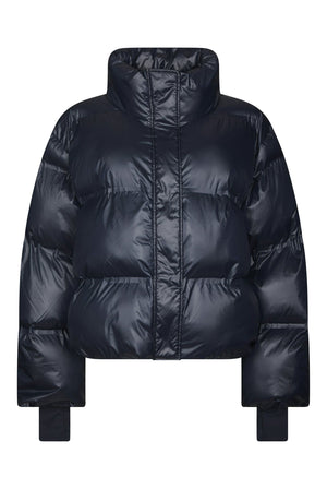Rhea Shiny Puffer Jacket Navy - 165094