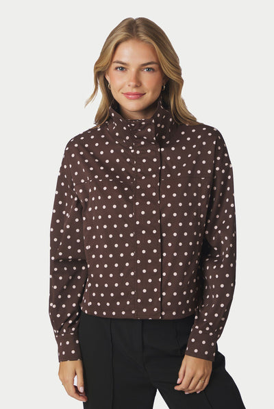 Callisa Dot Jacket Brown - 167353 Thumbnail