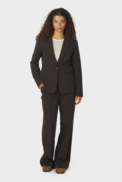 Sury Suit Pants Mörkbrun - 165815 Thumbnail