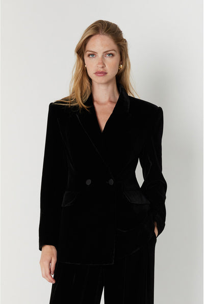 VelvetBBTuxi blazer Svart - BBW5320 Thumbnail