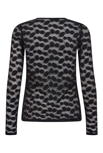 PenolaCC O-Neck Blouse 65001-Black - 500266 Thumbnail