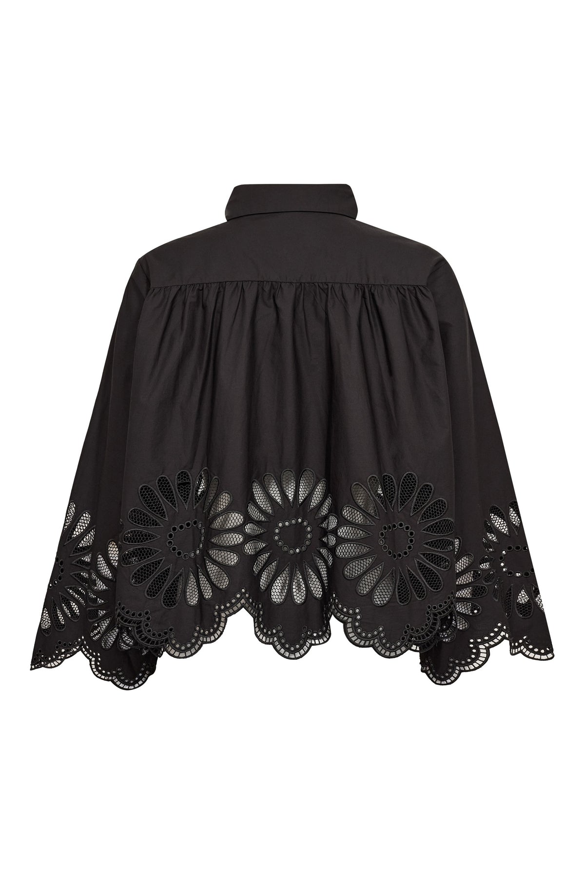 MeliseCC Emb. LS Shirt 65001-Svart - 500281