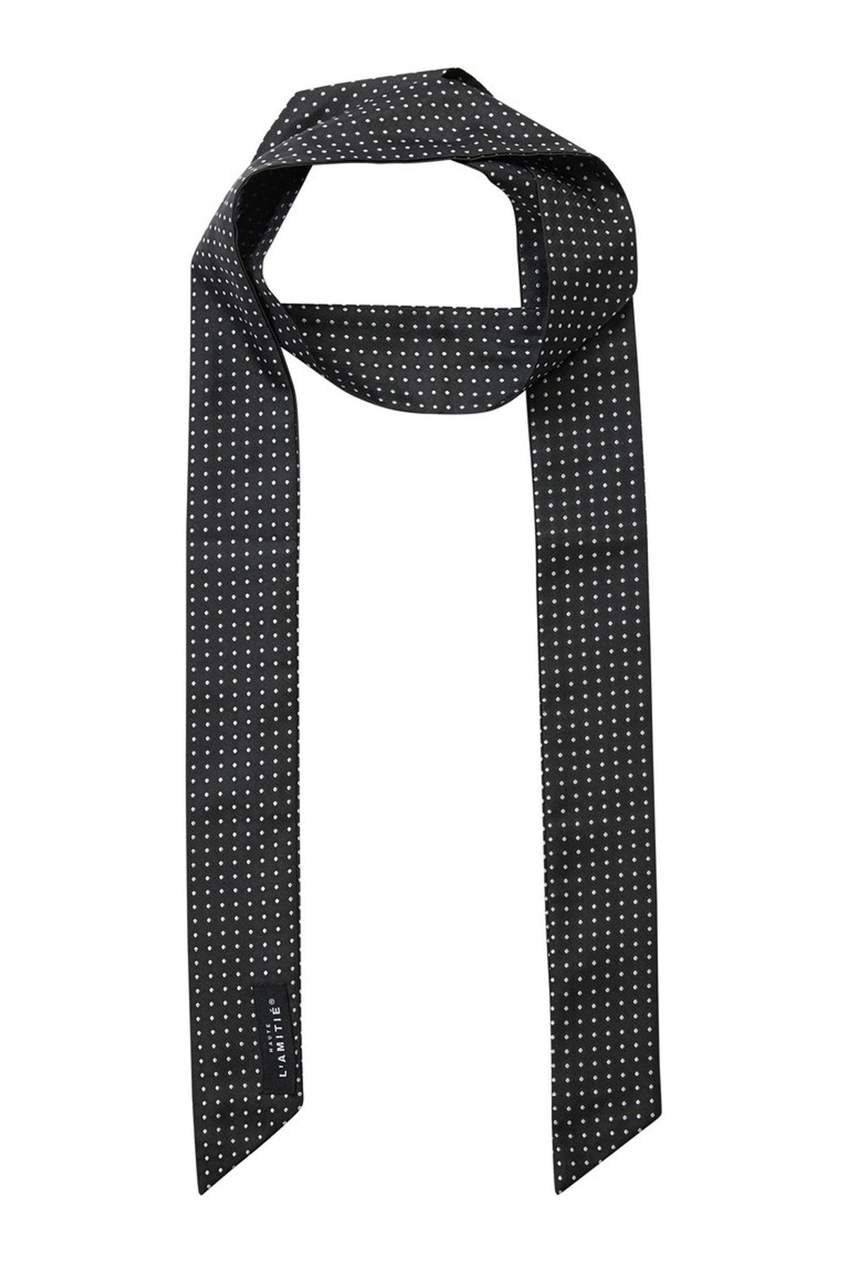 Rhomb Tie Scarf Svart - HL10913