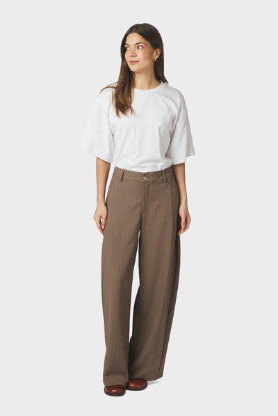 Essiall Pinstripe Pants TAUPE - 170084 Thumbnail