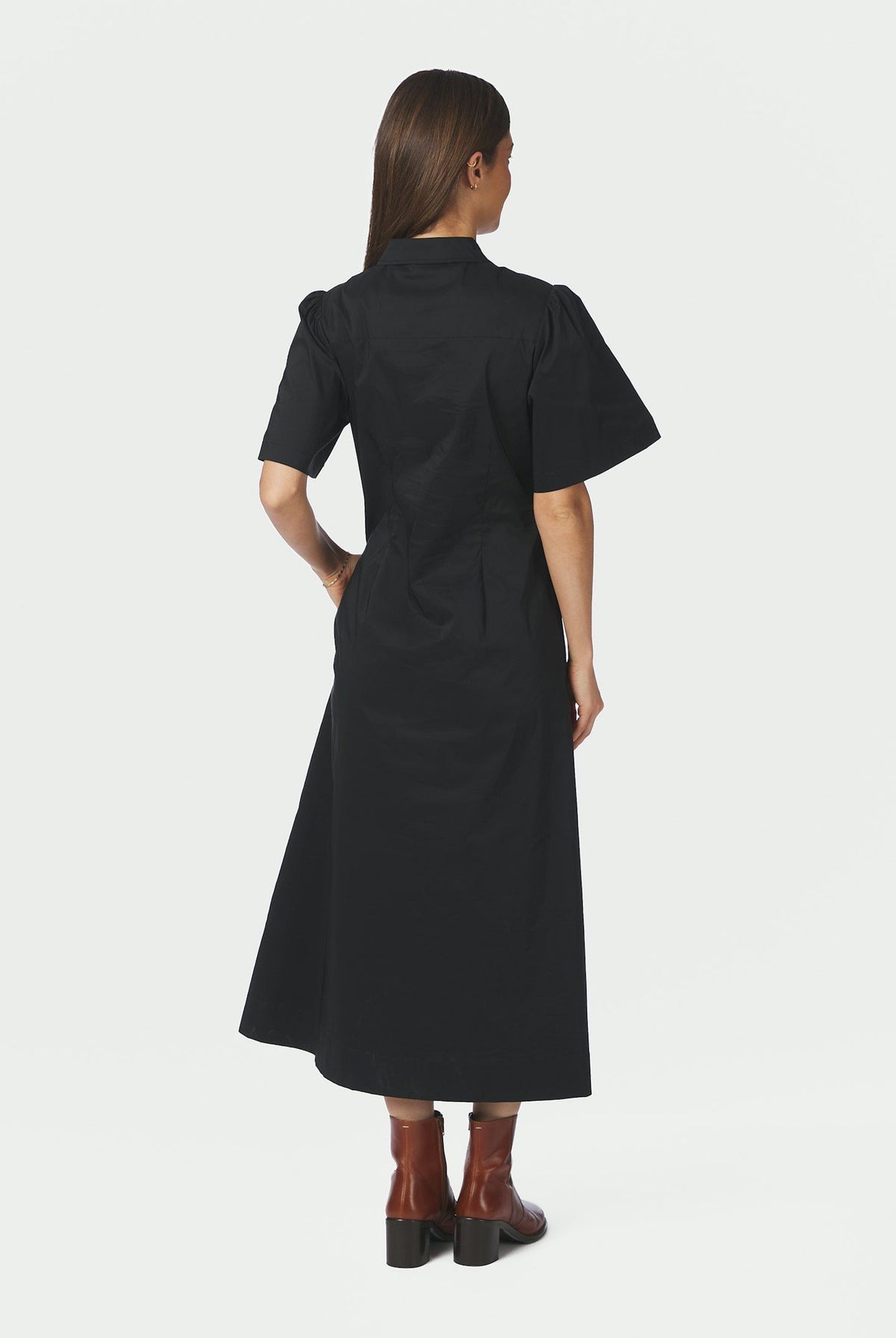 Baia Poplin Dress Svart - 165343