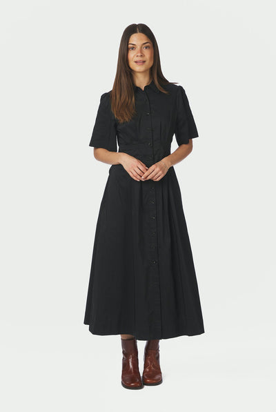 Baia Poplin Dress Svart - 165343 Thumbnail